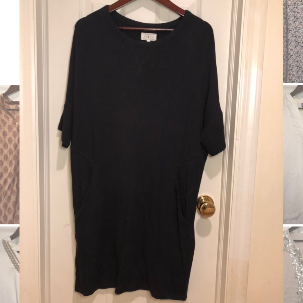 Lou & Grey dress in black Sz M in supersoft cotton